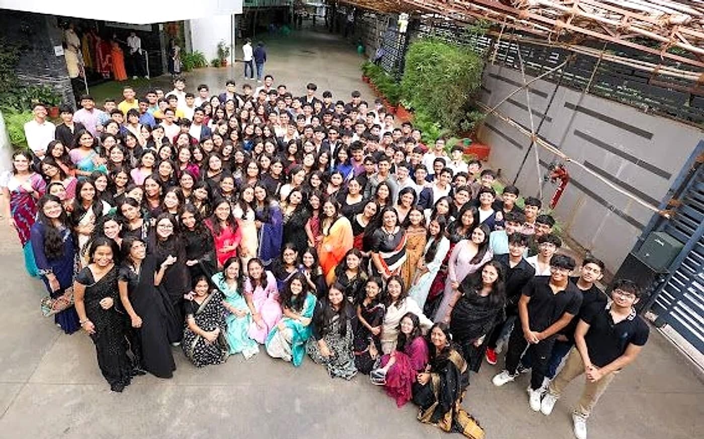 Keya with her school batch